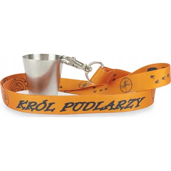Sklenice Ocenění pro KRÁLE PUDLÁŘŮ sklenička kovový 20ml s mysliveckou šňůrkou