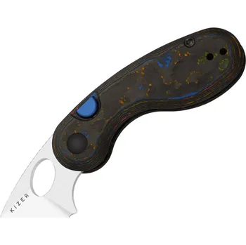 kapesní nůž Kizer Microbe M390, Satin, Camo Carbon 80's Ki2742A1