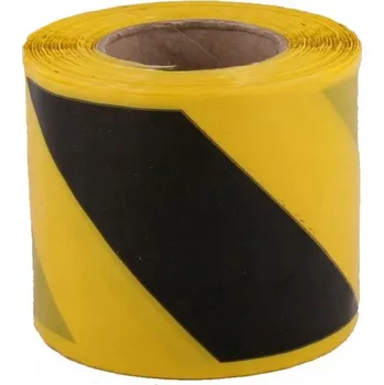 Lepicí páska Výstražná páska 75 mm x 100 m ŽLUTO/ČERNÁ