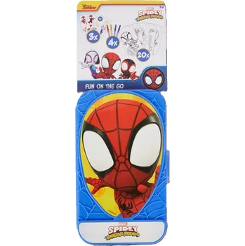 omalovánky Sada organizérů aktivit MARVEL SPIDEY Samolepky na kreslení, Fixy 3+