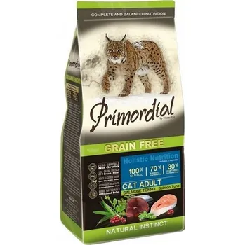 Krmivo pro kočku Primordial Cat Grain Free Adult Salmon & Tuna 6kg (Bezobilné krmivo pro dospělé kočky s lososem a tuňákem)