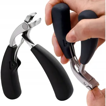 Kleště na tvrdé nehty | Zahnuté široké | Pro seniory, pedikúru