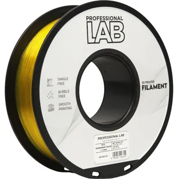 Filament Filament Professional LAB / PETG / TRANSPARENTNÍ ŽLUTÁ / 1,75 mm / 1 kg