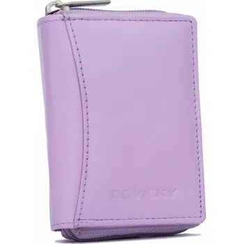 Peněženka Malá kožená peněženka Rovicky no. 23 světlefialová