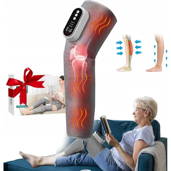 Masážní přístroj BEZDRÁTOVÝ MASÁŽNÍ PŘÍSTROJ PRO PRESOTERAPII NOHOU S NAHŘÍVÁNÍM PROTI KŘEČÍM A OTOKU