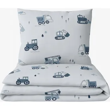 Povlečení POVLEČENÍ DO POSTÝLKY 120x60 DĚTSKÉ KOJENECKÉ 120x90 2 DÍLNÉ ČESKÉ bagry