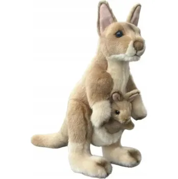 plyšák Plyšová Hračka Klokanice s mládětem DUBI - 30 cm