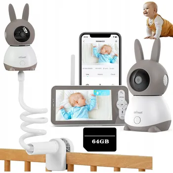 IP kamera Elektronická chůvička ANNKE Tivona Pro 1080p, 5" monitor, kamera s VOX, IR noční vidění, 2x zoom