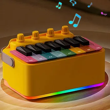 Bluetooth reproduktor Přenosný elektronický Bluetooth reproduktor s RGB podsvícením a nabíjením