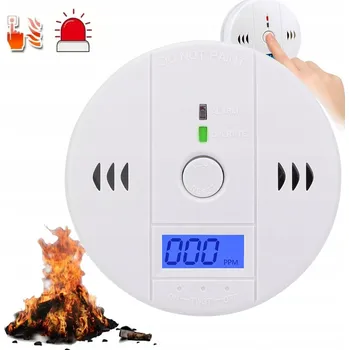 Bezpečnostní detektor DETEKTOR OXIDU UHELNATÉHO LCD DETEKTOR CO alarm CERTIFIKOVANÝ DETEKTOR
