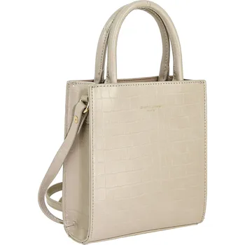 Kabelka David Jones kabelka typu kufřík z eko kůže béžová
