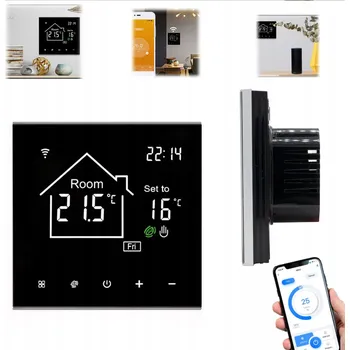 Termostat 16A Chytrý WiFi termostat Elektrický regulátor topení