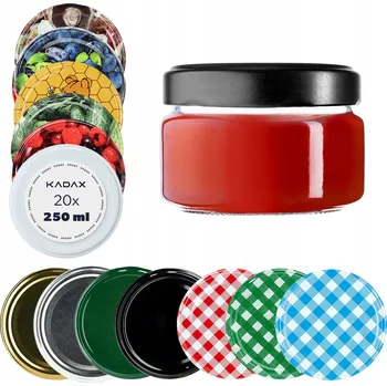 Sklenice Sklenice na zavařeniny Kadax Klara 250 ml průhledné 10 kusů