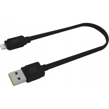 Datový kabel Kabel Green Cell USB - Apple Lightning 0,25 m černý