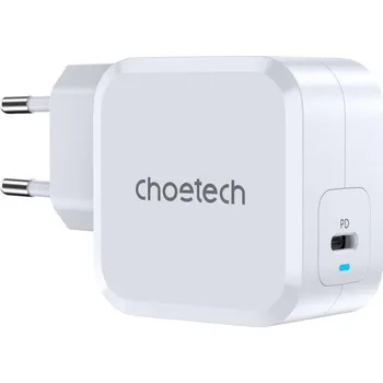 Choetech Rychlá kompatibilní síťová nabíječka USB typu C PD 45W 3A EU