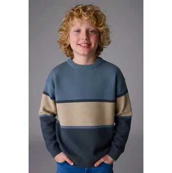 Dívčí svetr Dětský svetr Mayoral 7303.7E.Junior.9BYA modrá 57X, vel. 152