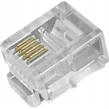 Síťový konektor Telefonní konektory 6P4C RJ11 Lamex LX9130 6/4 100 ks