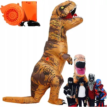 Karnevalový kostým NAFUKOVACÍ KOSTÝM DINOSAURUS PRO DOSPĚLÉ, 160-200 cm