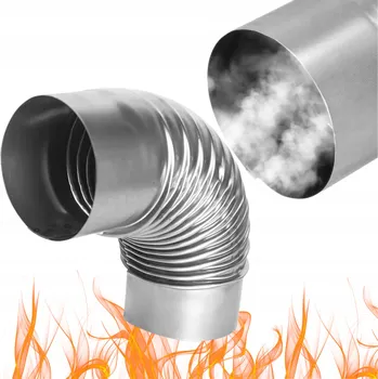 Kouřovod KOLENO KE KAMNŮM fi 130mm DYMIVODNÍ KOLENO PRO KAMNA / KRB