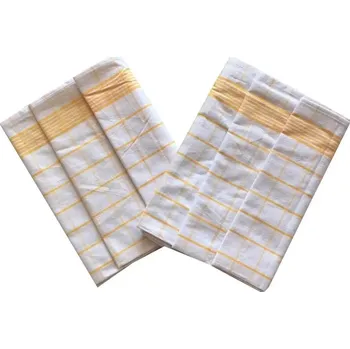 Svitap JHJ Ručník Negativ Egyptská bavlna 50x70 cm bílá/žlutá 3 ks