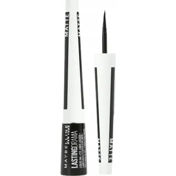 Oční linky Maybelline Master Ink Matte oční linky s štětečkem 10 Charcoal Black 9g