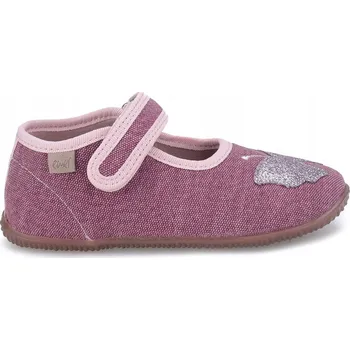 Dívčí bačkory EMEL EK4000C-2 PANTOFLE PAPUČE BALERÍNKY MOTÝLEK BAREFOOT vel. 29