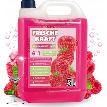 Mycí prostředek Frische Kraft 6v1 Malinový prostředek na mytí nádobí 5 l