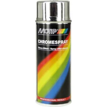 Barva ve spreji Motip Stříbrný chromový efekt ve spreji Barva stříbrná 150 ML
