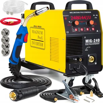 Svářečka Svářečka MIGOMAT MAGNUM MIG 240 DUAL PULS MAG MMA TIG 200A IGBT hliník