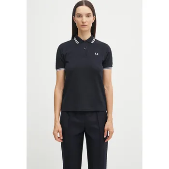 Bavlněné polo tričko Fred Perry, 36, námořnická modř, 59X