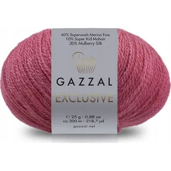 Příze Exkluzivní příze Gazzal , barva 9944 růžová