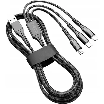 Datový kabel Sada kabelů USB - USB typ C / microUSB / Lightning NEO TOOLS