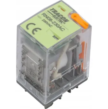 Relé Miniaturní výkonové relé RN08 2P 12V DC Tracon