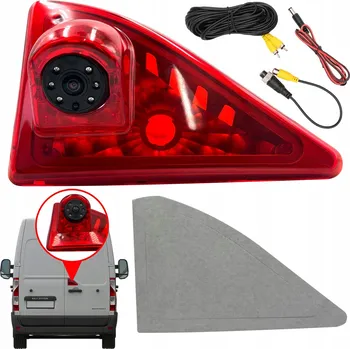 HD couvací kamera pro dodávku Renault Master 2010-2016, 6x IR, IP68, noční vidění