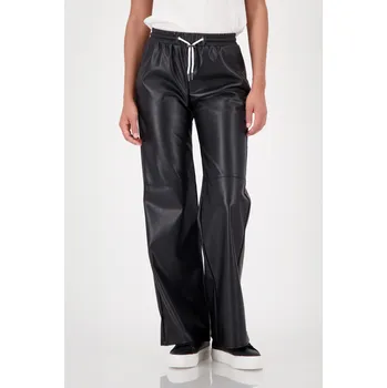 Dámské kalhoty Kalhoty Monari 9170 černé eko kůže Velikost: 36