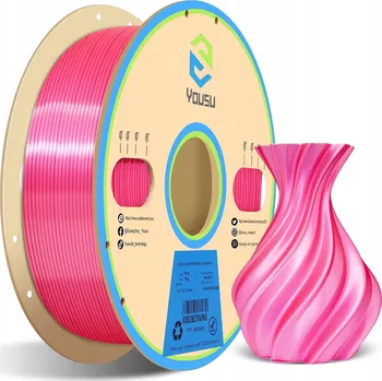 Filament FILAMENT SUNLU 1,75 mm SILK PLA+ Plus Pink růžová 1 kg