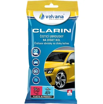 Velvana Clarin čisticí ubrousky na disky kol - 12ks