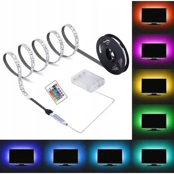 LED páska LED pásek s dálkovým ovládáním, napájený bateriemi, 3 m