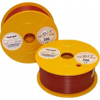 elektrický kabel Kabel LGY/H05V-K 0,35 mm2 200 m Červeno-Hnědý