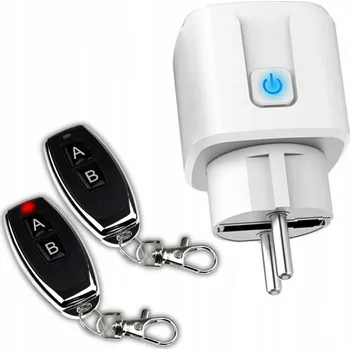 Elektrická zásuvka BEZDRÁTOVÁ ZÁSUVKA 230V 16A + 2x DÁLKOVÉ OVLÁDÁNÍ RF