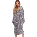 Dlouhý dámský župan L&L NELA melanž S 0