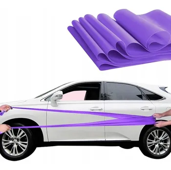 2X ODPOROVÁ GUMA NA JÓGU, STREČINK, PILATES – CVIČEBNÍ PÁS / POSILOVACÍ GUMA