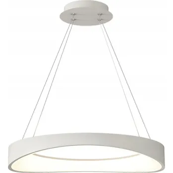 Lampička Circulo - Moderní LED kruhová lampa bílá 52 cm
