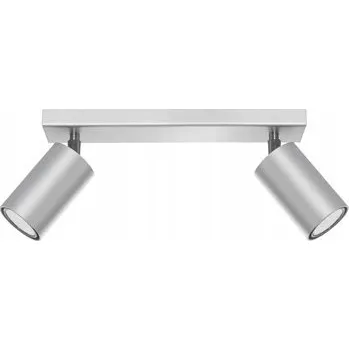 Stropní Svítidlo Rolos 2 šedé GU10 2x40W Lampex