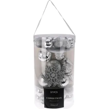 Vánoční dekorace Sada 57 ks vánočních ozdob