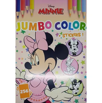 omalovánky Omalovánky - blok s omalovánkami Minnie Mouse, formát A4, včetně SAMOLEPKY