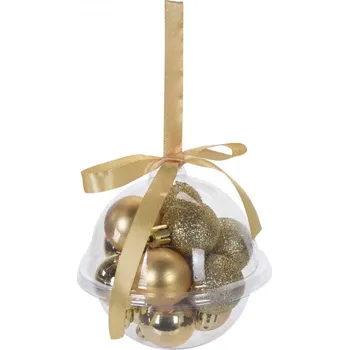 Vánoční dekorace Hladká Vánoční Koule vánoční koule 3 cm 12 ks