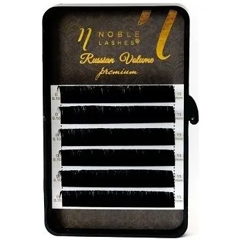Umělé řasy Řasy Noble Lashes Russian Volume C 0,07 15 mm černé