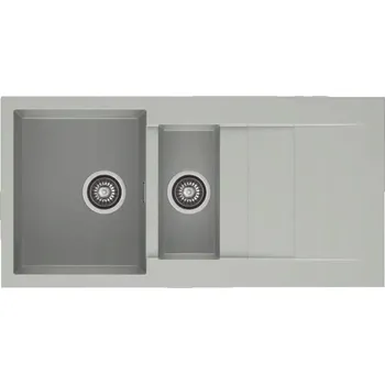 Granitový dřez Jednokomorový dřez ZEUS granit šedý