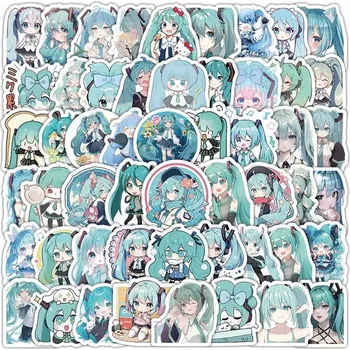 samolepka Sada samolepek Hatsune Miku Project Diva Anime Samolepky - 100 kusů
